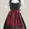 Aloisia German Bavarian Green Dirndl Dress