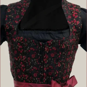 Aloisia German Bavarian Maroon Dirndl 2