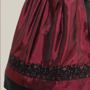 Aloisia German Bavarian Maroon Dirndl