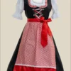 Amaras Black and Red German Dirndl 4