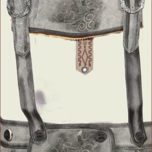 Authentic German Lederhosen in Shaded Grey 1