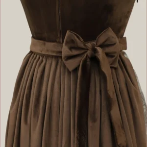 Bavarian Elegance Brown Dirndl
