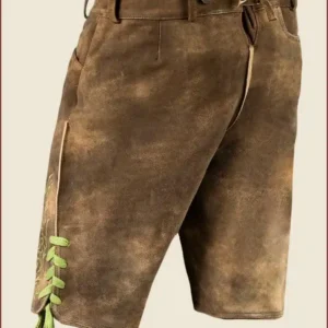 Bavarian Lederhosen Vintage Brown