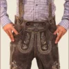 Charcoal Black Short Plattler Lederhosen