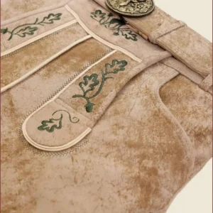 Classic Bone White Men's Lederhosen