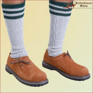 Classic Camel Brown Leather Shoes for Lederhosen & Oktoberfest
