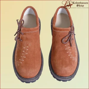 Classic Camel Brown Leather Shoes for Lederhosen 3