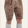 Classic German Lederhosen Deer Brown