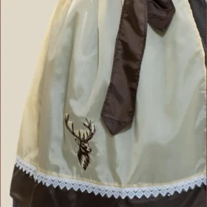 Classic White and Grey Checkered Dirndl
