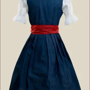Denim Blue German Midi Dirndl