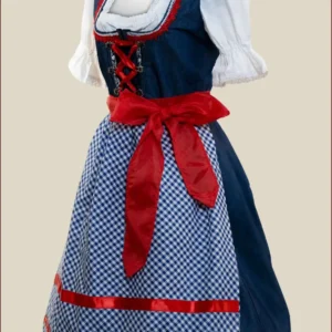 Denim Blue German Midi Dirndl