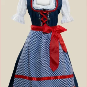 Denim Blue German Midi Dirndl