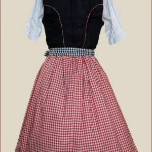 Elsa Cherry Black Vintage Dirndl