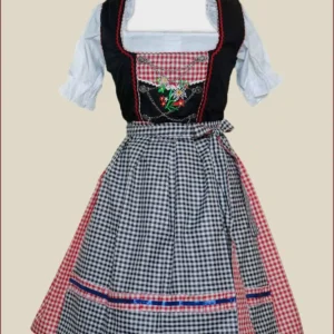 Elsa Cherry Black Vintage Dirndl