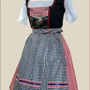 Elsa Cherry Black Vintage Dirndl