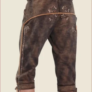 Genuine German Bundhosen in Chocolate Brown