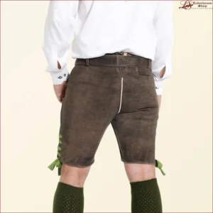 German Bavarian Lederhosen Forest Green