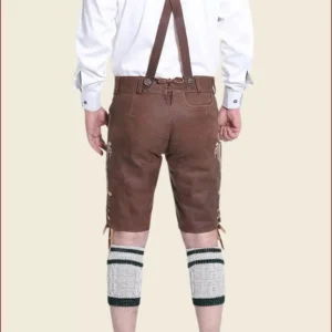 German Lederhosen Shorts Wild Brown
