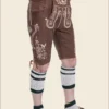 German Lederhosen Shorts Wild Brown 2