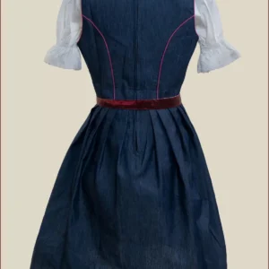 German Pink Dirndl with Dual-Sided Apron