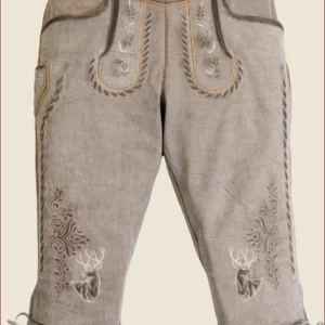 Gray Bavarian Classic Long Bundhosen