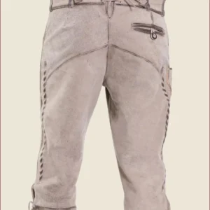 Gray Bavarian Classic Long Bundhosen