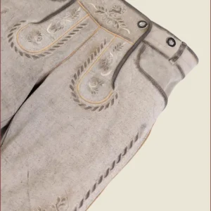 Gray Bavarian Classic Long Bundhosen