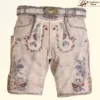 Grey Vintage Lederhosen Men - Traditional Lederhosen for Sale