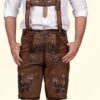 Handmade Wild Brown Trachten Lederhosen Men