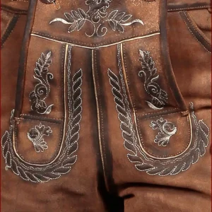 Handmade Wild Brown Trachten Lederhosen Men