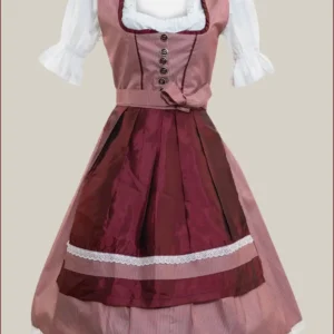 Heidi Rose Pink Midi Dirndl Dress