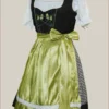 Helma Vintage Emerald Green Midi Dirndl