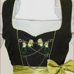 Helma Vintage Emerald Green Midi Dirndl