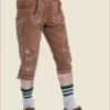 Knee-Length Traditional Bundhosen in Dark Brown