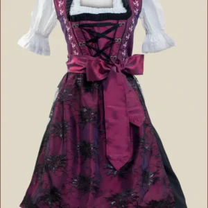 Maroon Vintage Traditional Dirndl