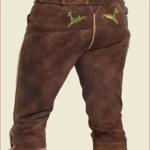 Mens Knee-Length Bundhosen In Shanko Brown