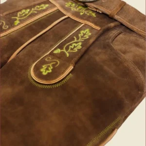 Mens Knee-Length Bundhosen In Shanko Brown