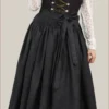 Radiant Black Bavarian Dirndl