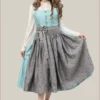 Radiant Turquoise Bavarian Midi Dirndl