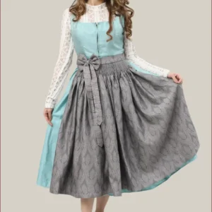 Radiant Turquoise Bavarian Midi Dirndl
