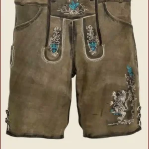 Tannish Brown Deerskin Lederhosen