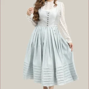 Timeless Light Blue Bavarian Dirndl