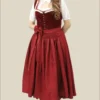 Traditional Rich Maroon German Dirndl
