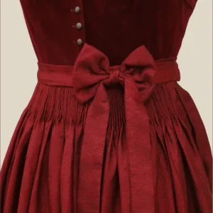 Traditional Rich Maroon German Dirndl