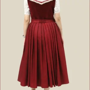 Traditional Rich Maroon German Dirndl