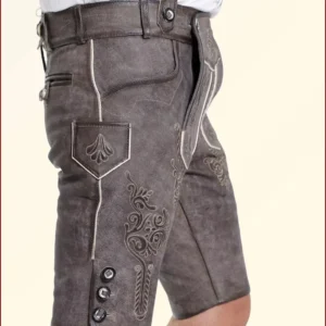 Traditional Short Lederhosen in Classic Black 10