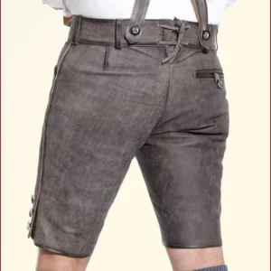 Traditional Short Lederhosen in Classic Black 7