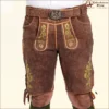 Vibrant Brown Lederhosen Men's Outfit - Traditional Bavarian Attire