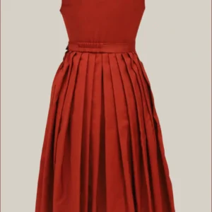 Victorian Red Midi German Dirndl