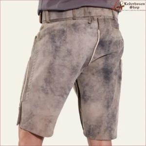 Vintage Gray Lederhosen for Men